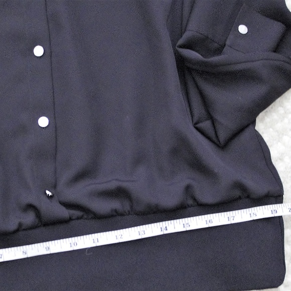 DKNY | Long-Sleeve Sheer Black Blouse - Picture 7 of 8